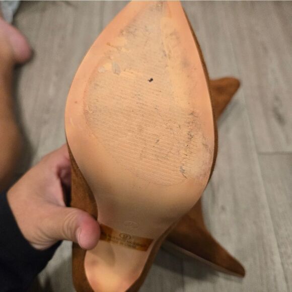 Olivia Ferguson women's Elegant High Stiletto Heel Soft Faux Suede Boots sz 9 - Picture 9 of 11